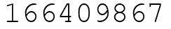 Число 166409867.