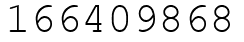 Число 166409868.