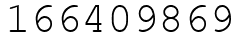 Число 166409869.