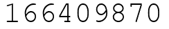 Число 166409870.