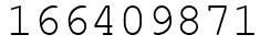 Число 166409871.