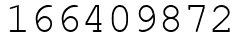 Число 166409872.
