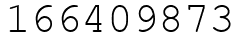 Число 166409873.