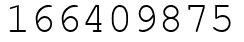Число 166409875.
