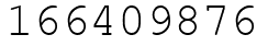 Число 166409876.