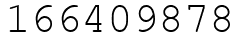 Число 166409878.