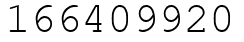 Число 166409920.