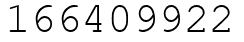 Число 166409922.