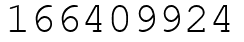 Число 166409924.