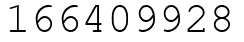 Число 166409928.