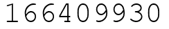Число 166409930.