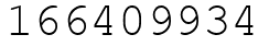 Число 166409934.