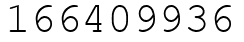 Число 166409936.