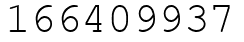 Число 166409937.