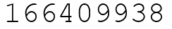 Число 166409938.