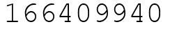 Число 166409940.