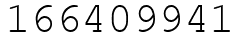 Число 166409941.