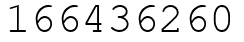 Число 166436260.