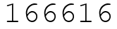Число 166616.