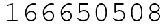 Число 166650508.