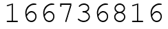 Число 166736816.