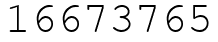 Число 16673765.