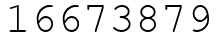 Число 16673879.