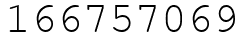 Число 166757069.