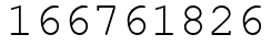 Число 166761826.