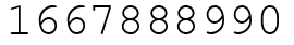 Число 1667888990.