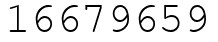 Число 16679659.
