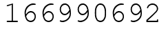 Число 166990692.