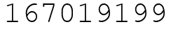 Число 167019199.