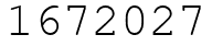 Число 1672027.