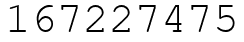 Число 167227475.