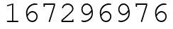 Число 167296976.