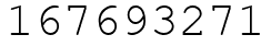 Число 167693271.