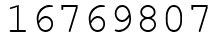 Число 16769807.