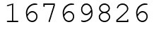 Число 16769826.