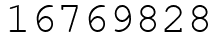 Число 16769828.