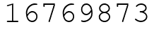 Число 16769873.