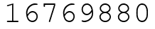Число 16769880.