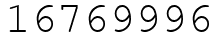Число 16769996.