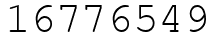 Число 16776549.