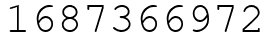Число 1687366972.