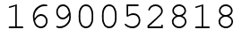 Число 1690052818.