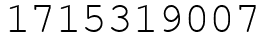 Число 1715319007.