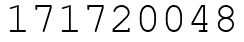 Число 171720048.