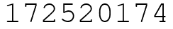 Число 172520174.
