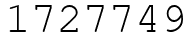 Число 1727749.